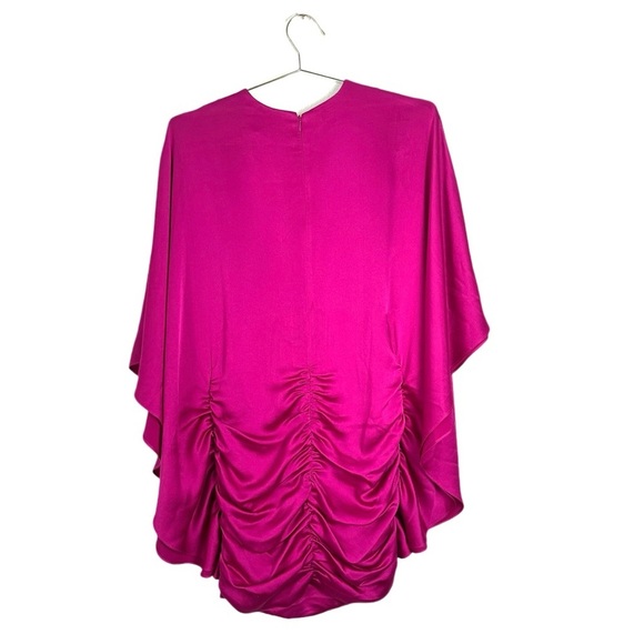 NWT JONATHAN SIMKHAI Kadence Bell-Sleeve Satin Mini Dress Size 0 MSRP $595 - Picture 9 of 9